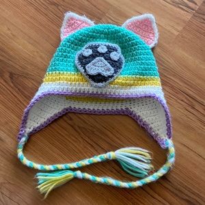 Crocheted Everest Paw Patrol Hat